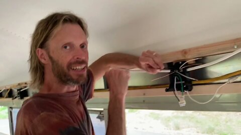 Wiring the Lights and Outlets in our Bus | 1989 Crown Supercoach Skoolie Conversion