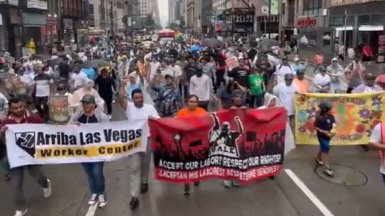 Illegals Block Traffic In New York City And Call For The Abolition Of ICE