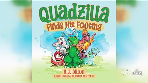 AJ Dillon debuts his new children’s book, Quadzilla Finds His Footing