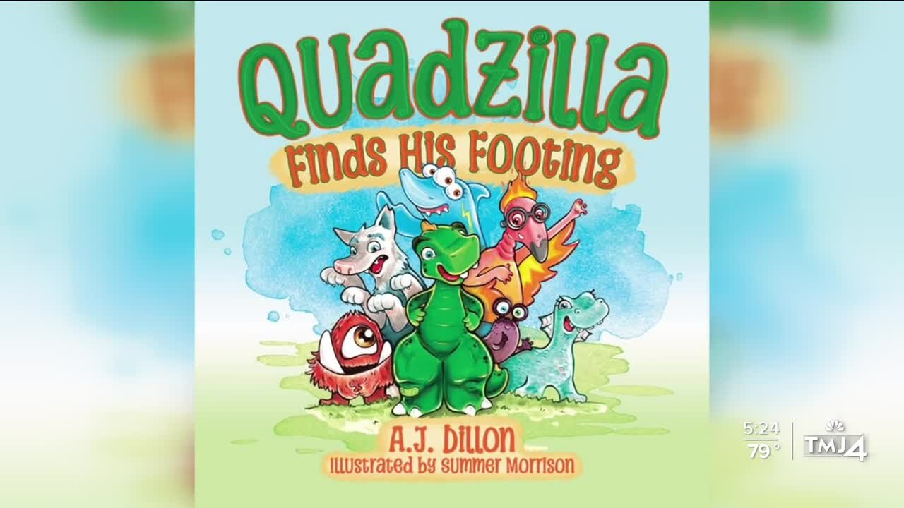 AJ Dillon debuts his new children’s book, Quadzilla Finds His Footing
