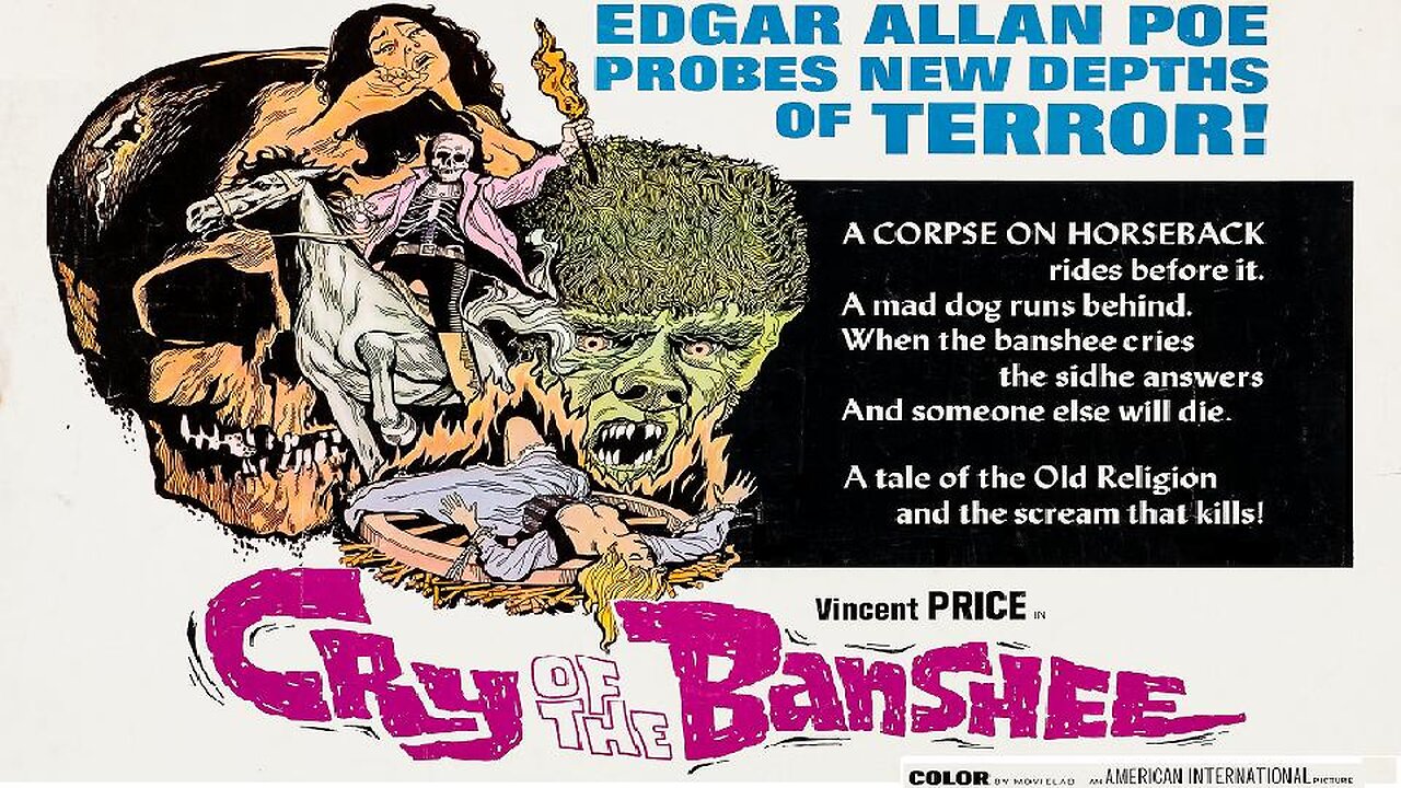 CRY OF THE BANSHEE 1970 British Horror with Vincent Price RESTORED UNCUT FULL MOVIE HD & W/S