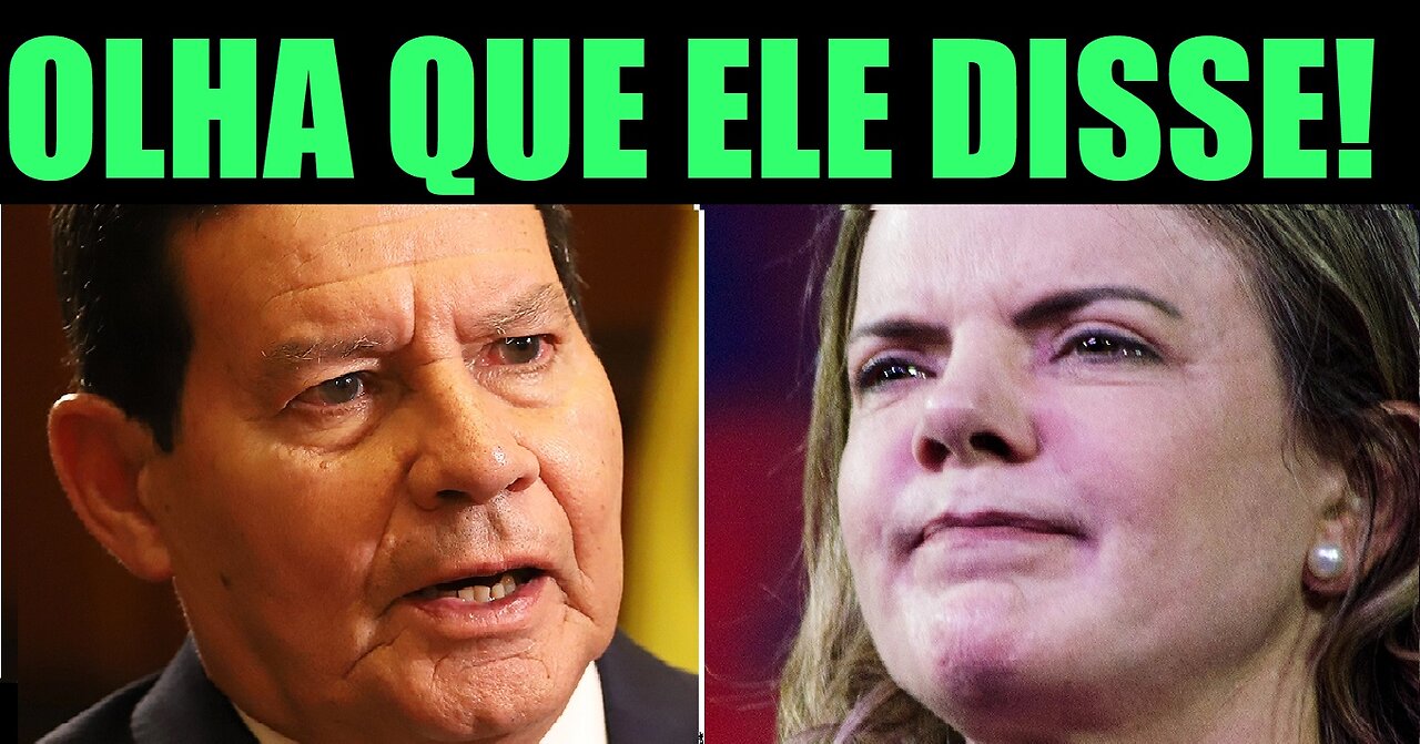 GENERAL MOURÃO MANDA RECADO PARA LULA E DESAGRADA GLEICI HOFFMANN