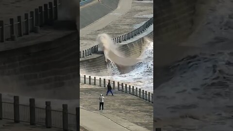 Las olas del mar rompiendo en la costa 🌊