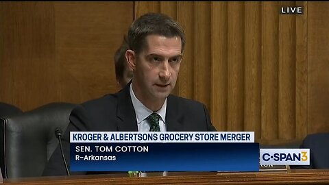 Sen Tom Cotton Rips Woke Kroger CEO For Expecting GOP Backing