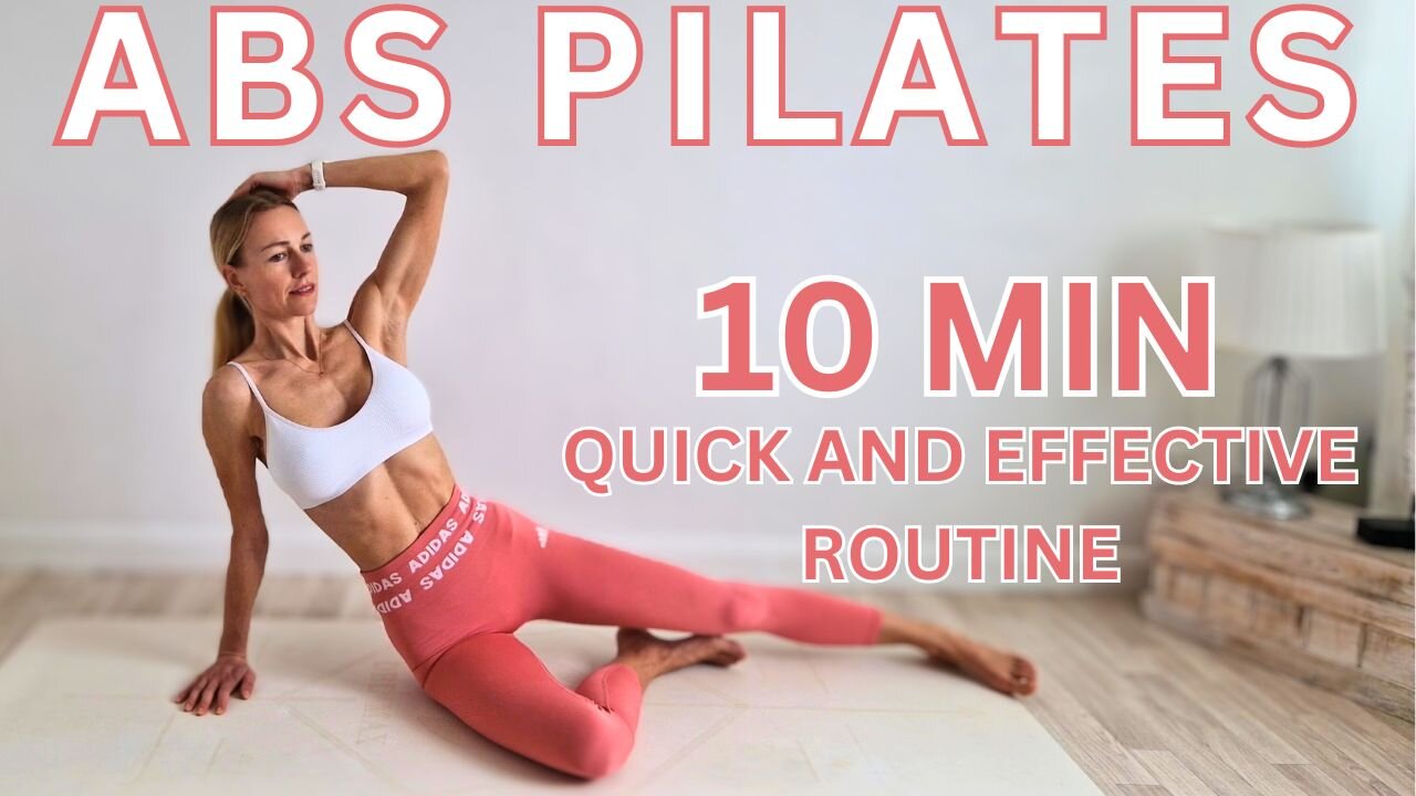 10 MIN PILATES / Quick And Effective, Routine, Exercises, Energize Your Body, Easy, Sporty Kassia