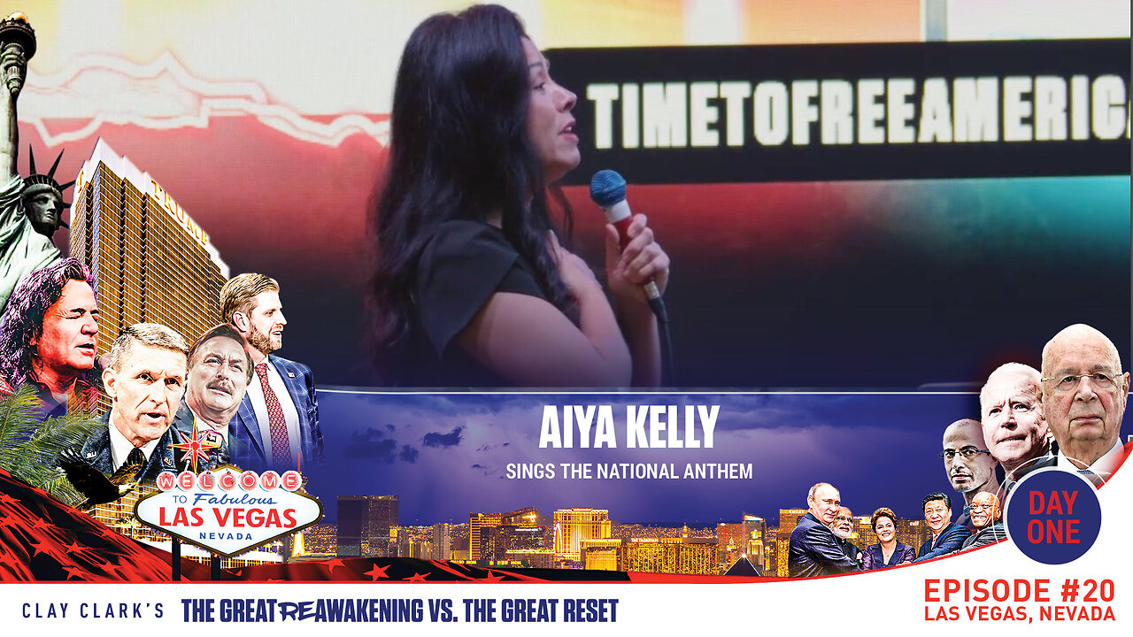 Aiya Kelly | Aiya Kelly Sings the National Anthem | ReAwaken America Tour Las Vegas | Request Tickets Via Text At 918-851-0102