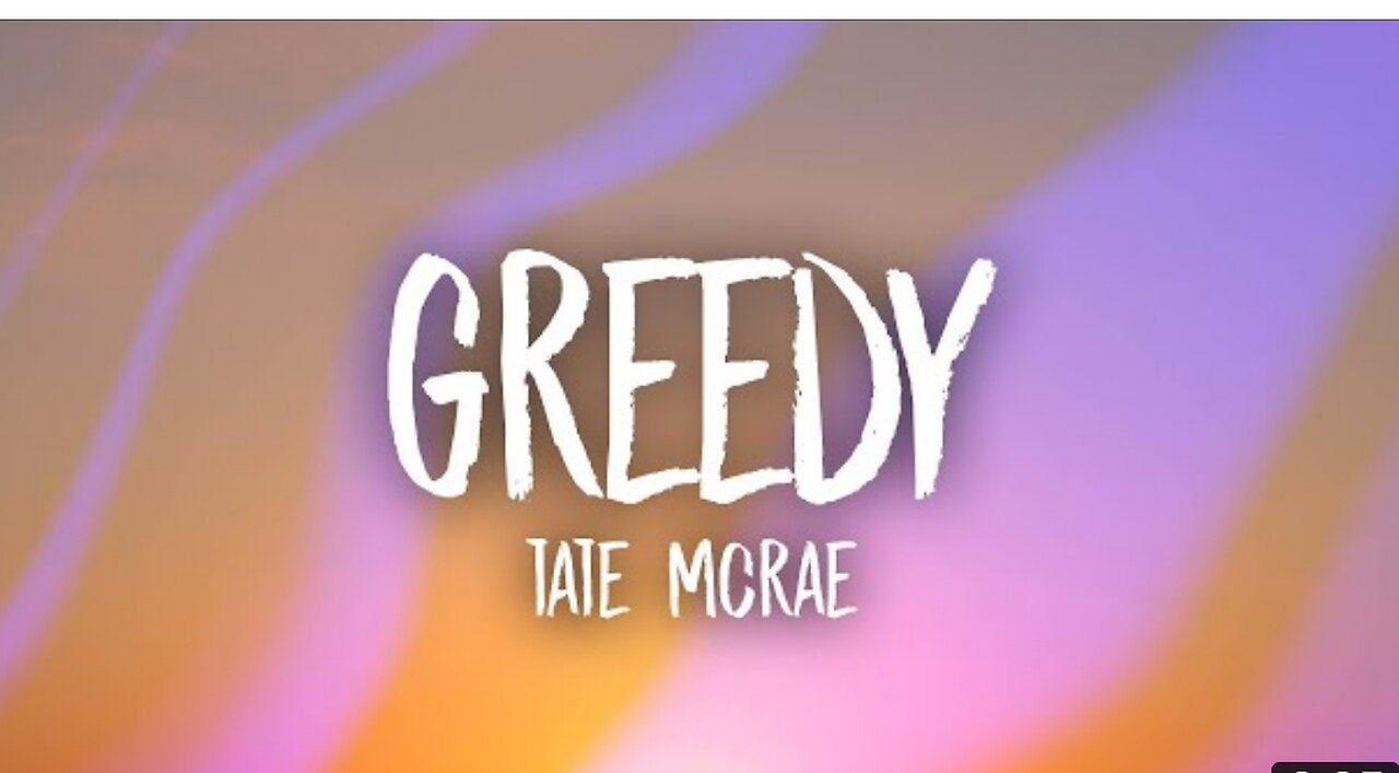 Tate McRae - greedy (Lyrics)