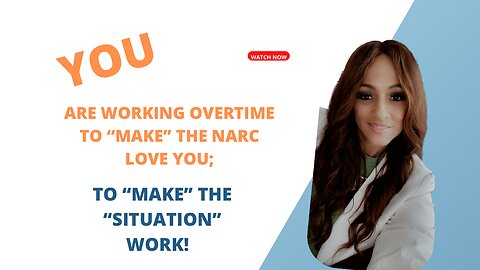 You are working overtime to make the back love you; to make the situation work!