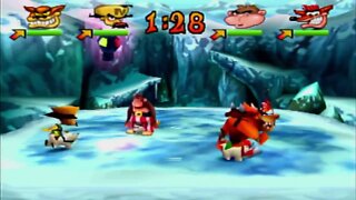 Crash Bash - Polar Push Gameplay On Manic Panic