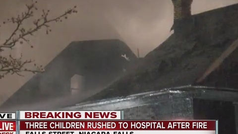 Five brought to hospital after Falls fire