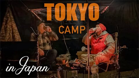 Japan Winter Camping at Tama Hills in Tokyo