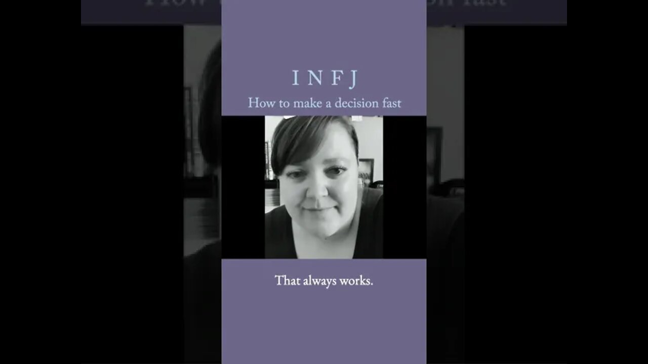 Stop overthinking, make decisions quickly and train your intuition | MBTI infj Personality