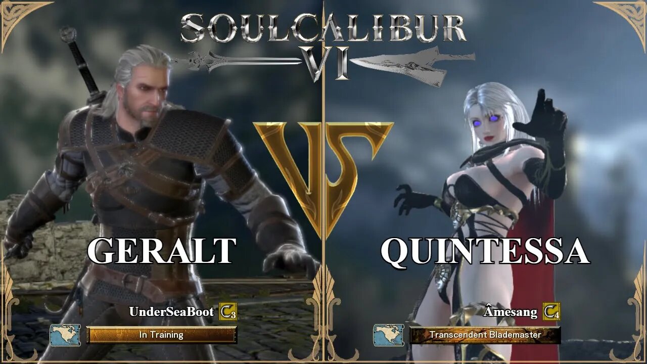 Geralt (UnderSeaBoot) VS Quintessa (Âmesang) (SoulCalibur™ VI: Online)