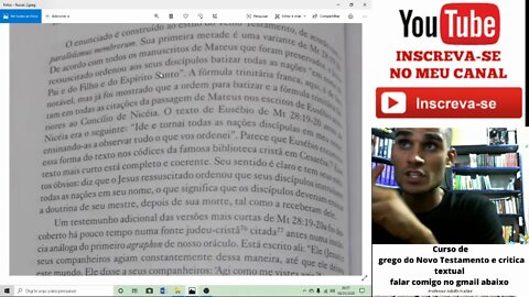 Mateus 28:19 citado pela metade