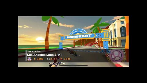 Mario Kart Tour - Los Angeles Laps 3R/T Gameplay