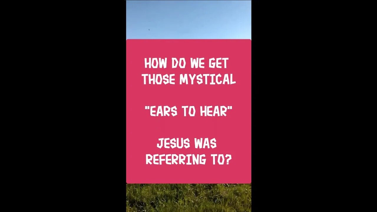 Morning Musings # 237 - Having Ears To Hear! 👂🦻 How Do We Obtain Such "Ears"? 🤔 Jesus Matthew 11:15