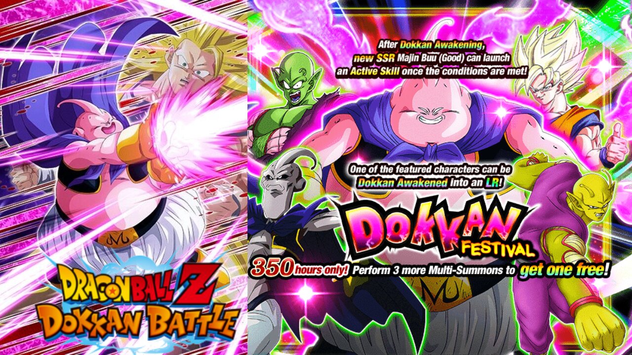 DBZ Dokkan Battle: Dokkan Fest Majin Buu (Good) Banner Summons