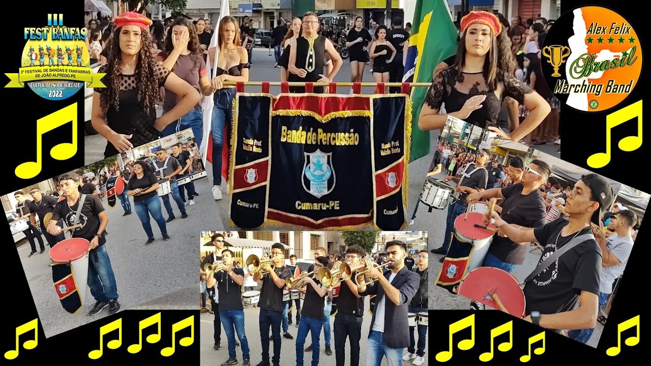 Banda de Percussão Valcílio Bento 2022 No III Festival de Bandas e Fanfarras 2022 #joãoalfredo