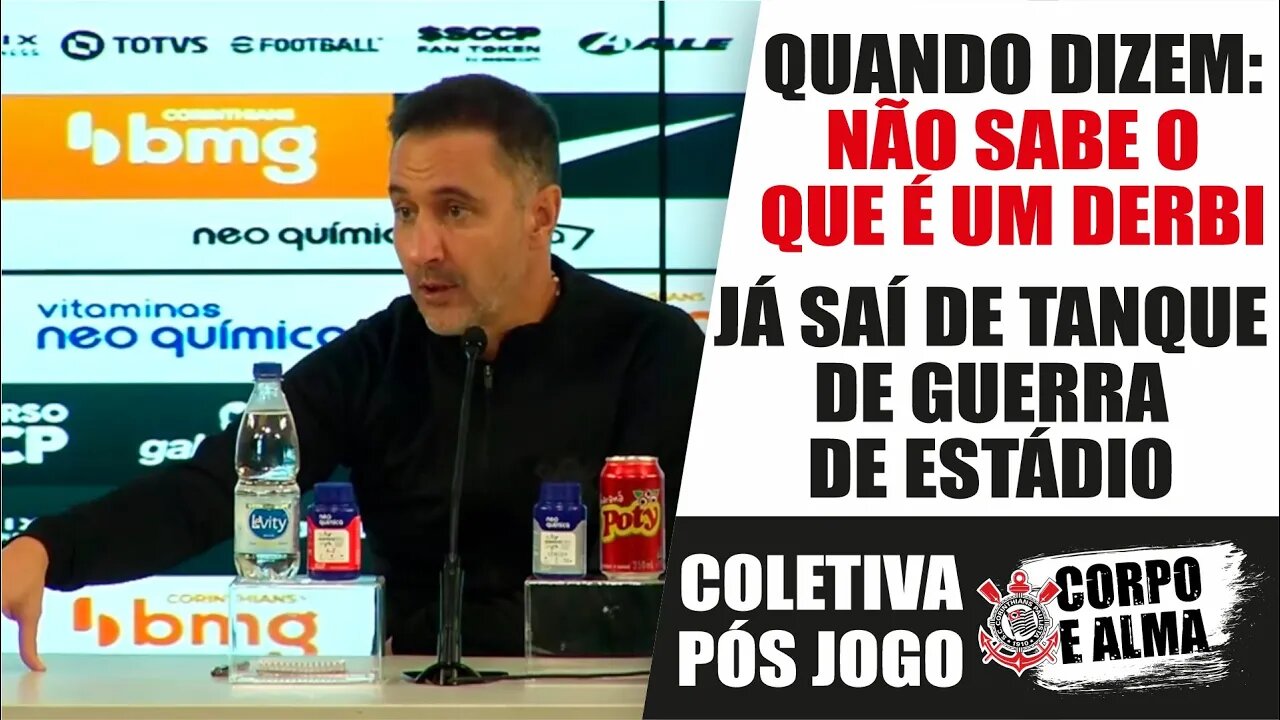 Vitor Pereira RESPONDEU A QUEM? - "Já joguei derbi onde matam" - Coletiva Pós Jogo