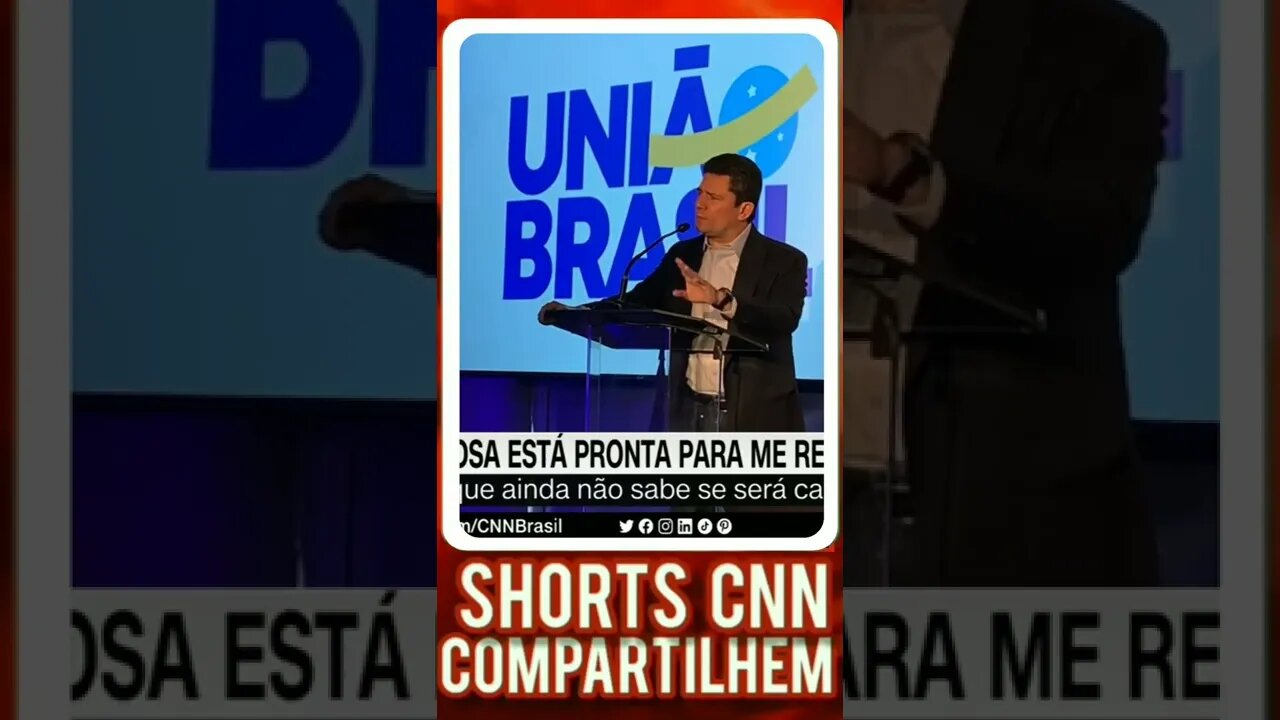 Minha esposa está pronta para me representar, diz Moro | JORNAL DA CNN @SHORTS CNN