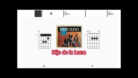 Mecano - Hijo de la luna - (Chords & Lyrics like a Karaoke)