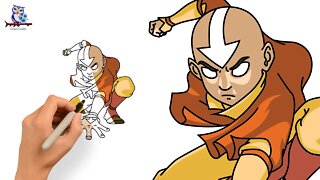 How To Draw Aang Avatar: The Last Airbender - Tutorial