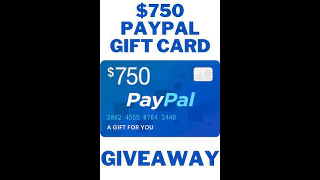 Giveaway Offer- 750 Dollars free PayPal Gift card