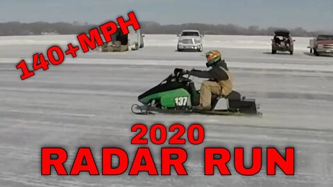 2020 SNO-SKIPPERS SNOWMOBILE & ATV RADAR RUN 140MPH+