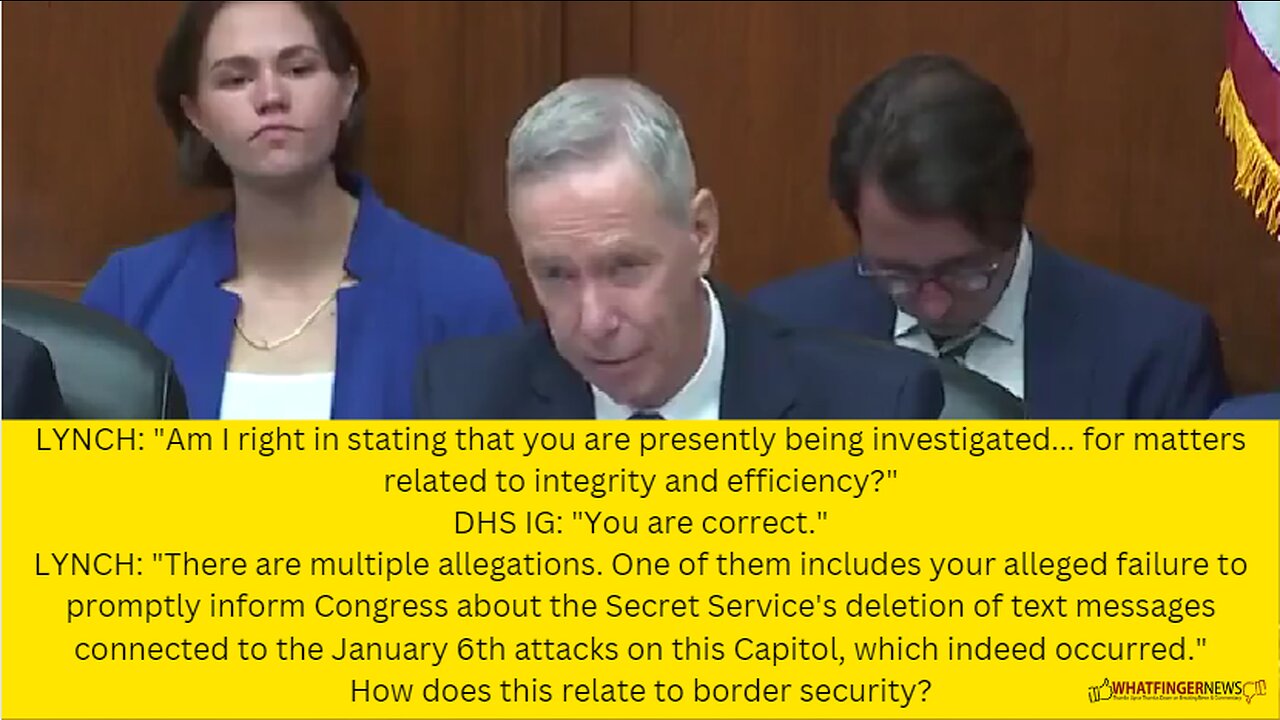 "Am I right in stating that you are presently being investigated... for matters related to integrity