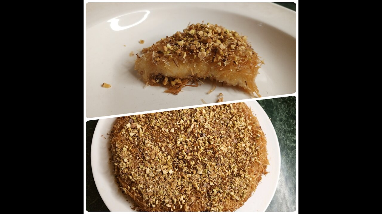 Arabic creamy kunafa