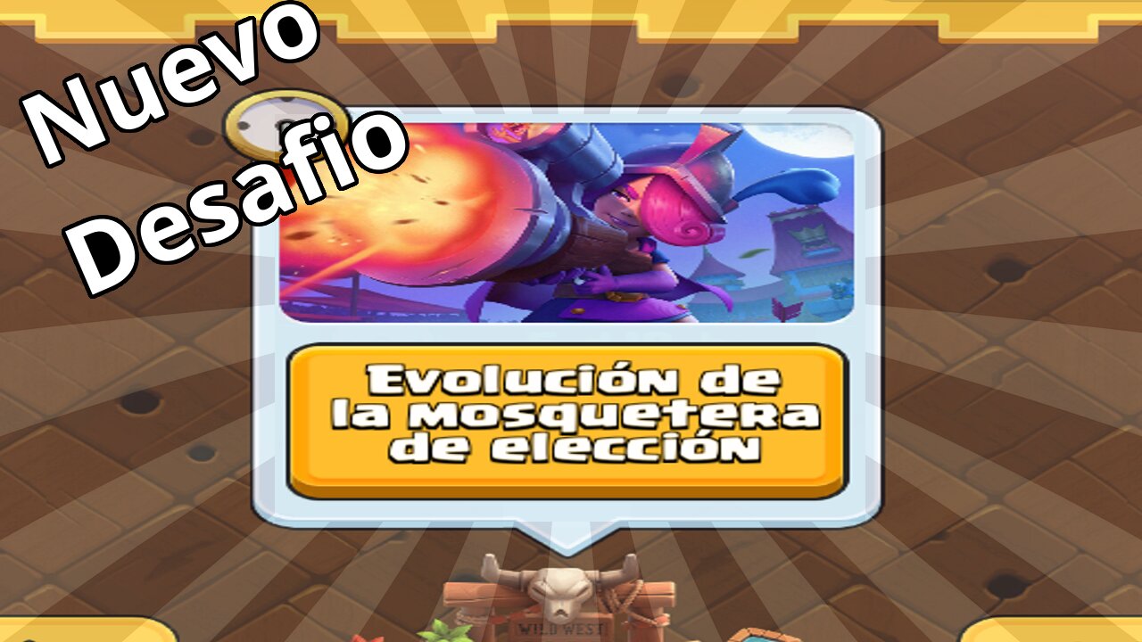 Desafio evolucion de la mosquetera de eleccion #clashroyale