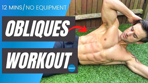 RIPPED OBLIQUES | No equipment | 12 minute home workout | #CrockFit