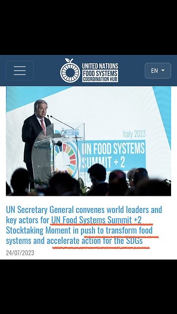 UN Secretary General convenes world leaders and key actors for UN Food Systems Summit