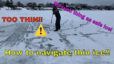 Ice fishing safety - No such thing as safe ice