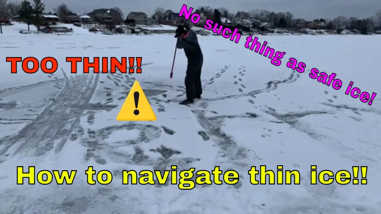 Ice fishing safety - No such thing as safe ice