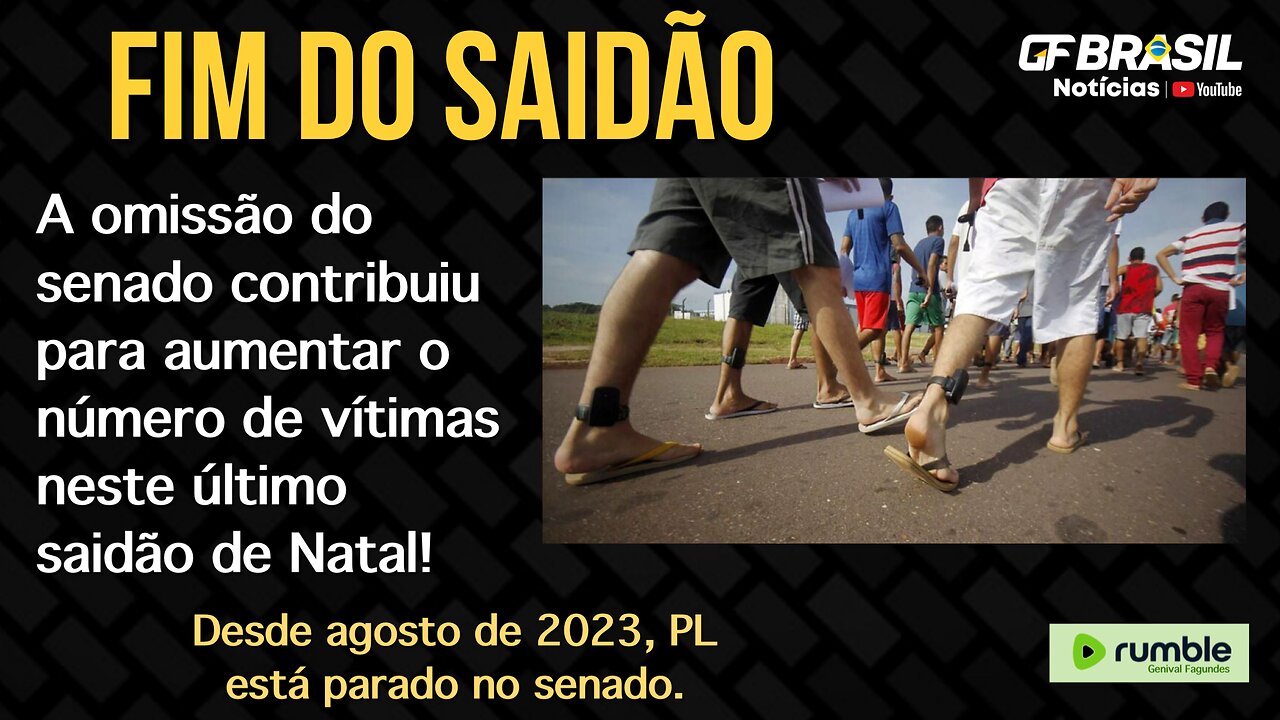 Será se o senado, agora, aprovará o fim do saidão? Michelle faz homenagem a Clezão no dia 08/01!