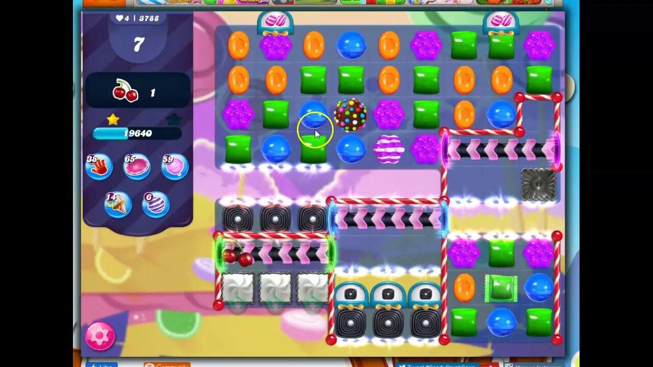 Candy Crush Level 3788 Talkthrough, 25 Moves 0 Boosters