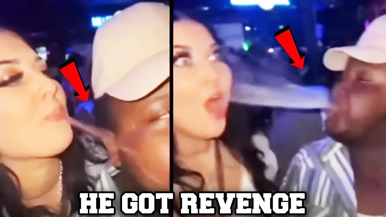 Woman spits on man in public and He got revenge…