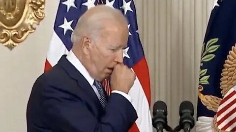 Internet Erupts At Biden Taking Off Mask Only to Cough Twice Into His Hand