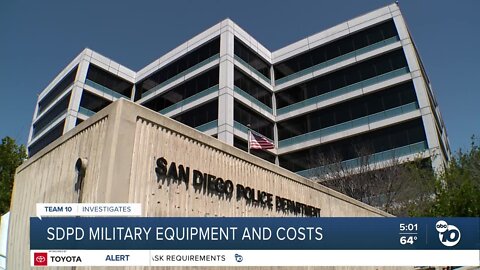 SDPD Military Equipment and Costs