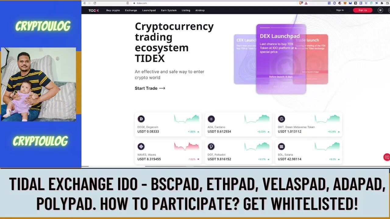 Tidex Exchange IDO - Bscpad, Ethpad, Velaspad, Adapad, Polypad. How To Participate? Get Whitelisted!