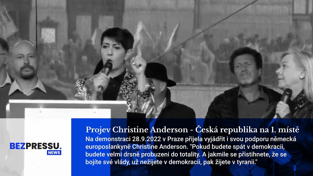 Projev Christine Anderson - Česká republika na 1. místě