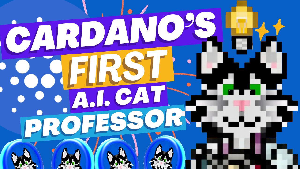 📢Cardano's FIRST AI Cat Professor is HERE!! 📢🙌