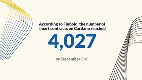 Cardano blockchain: number of smart contracts exceeds 4,000