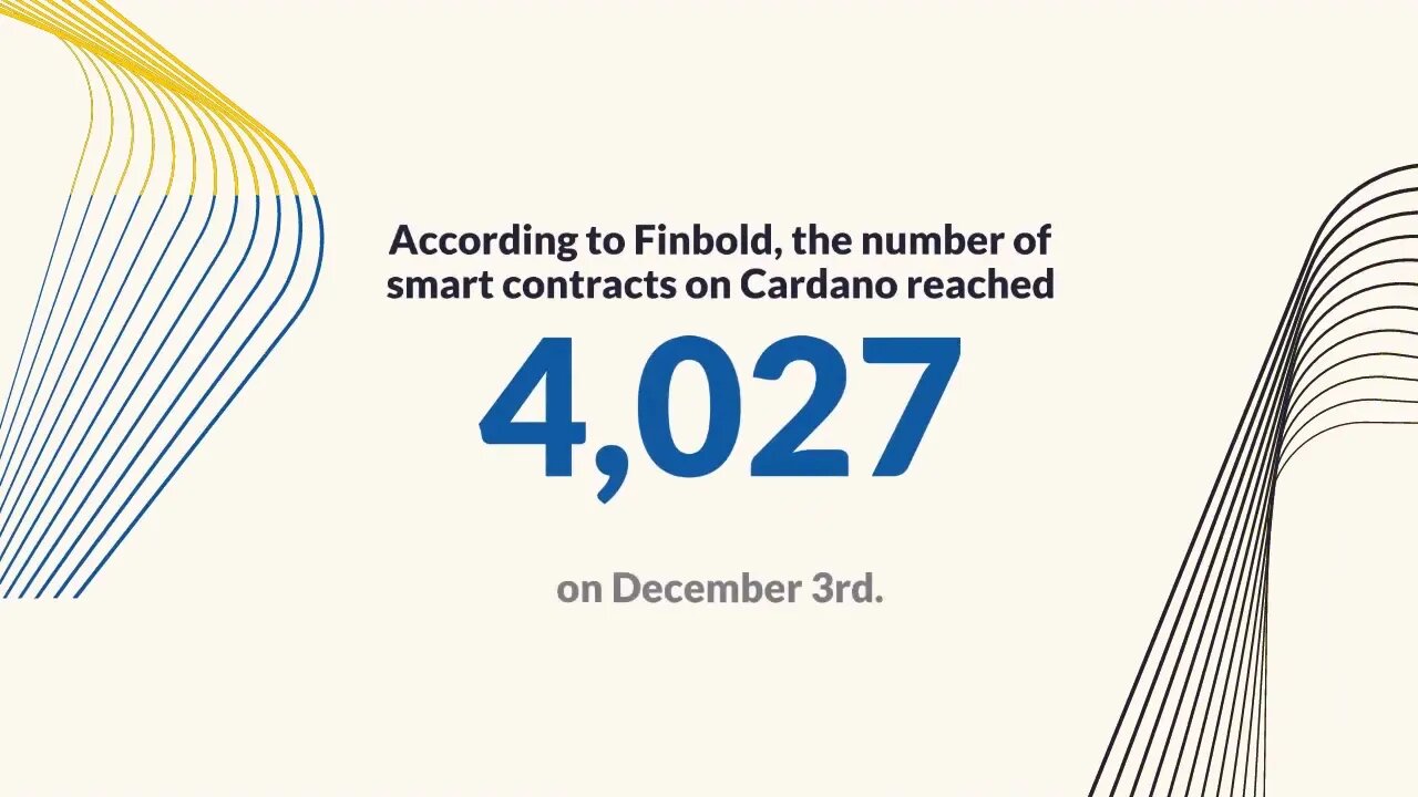 Cardano blockchain: number of smart contracts exceeds 4,000