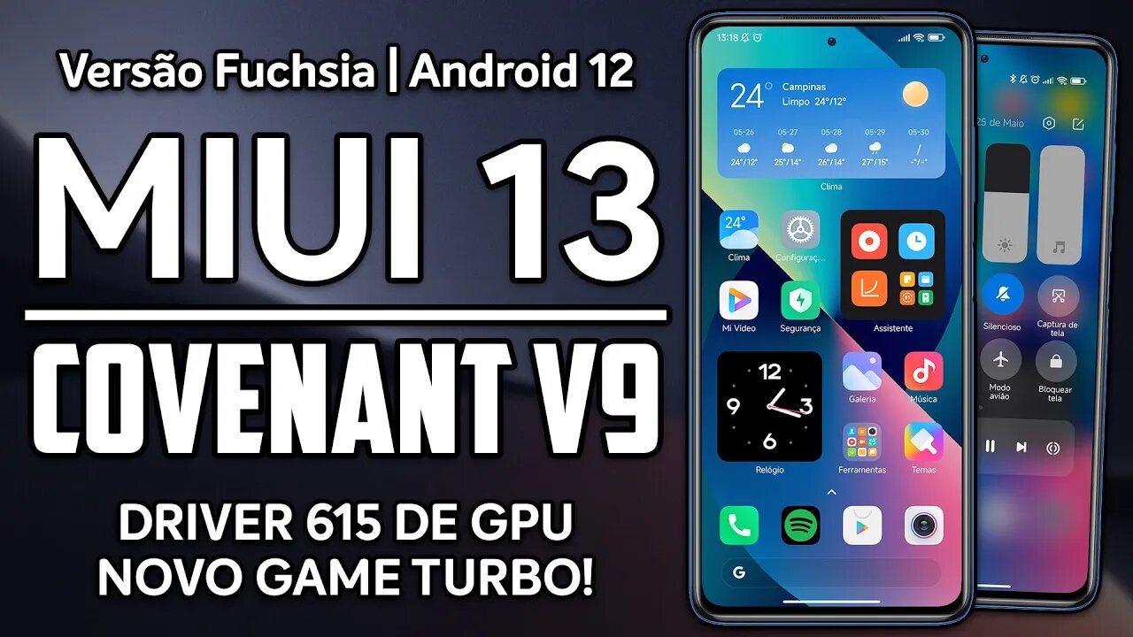 MIUI COVENANT V9 FUCHSIA para o POCO X3 PRO! | MIUI 13 Android 12 | COM DRIVERS DE GPU ATUALIZADOS!