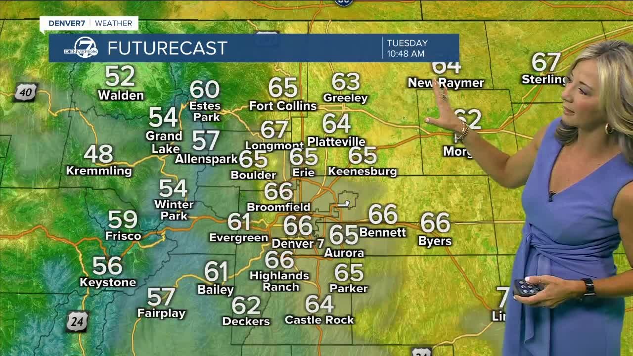 A few storms possible across Colorado today