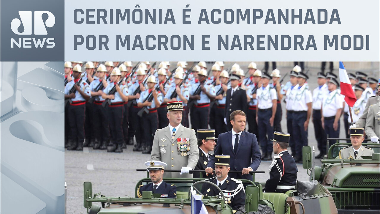 França celebra feriado do Dia da Bastilha com desfile militar