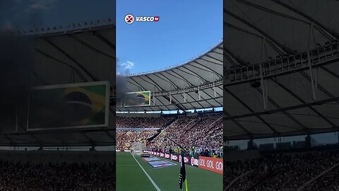 Vasco x Palmeiras - Torcida do Vasco recebendo o time