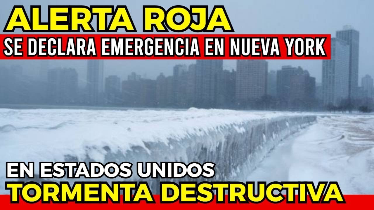 DECLARAN EMERGENCIA EN NUEVA YORK, ENORME TORMENTA DE NIEVE IMPACTA HOY EN ESTADOS UNIDOS!